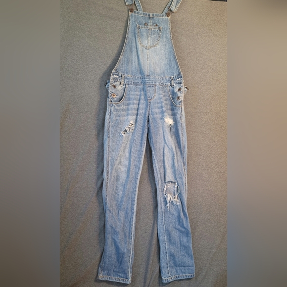 Overall Rag American Rag | Jeans | American Rag Distressed Womens Denim Overalls ...